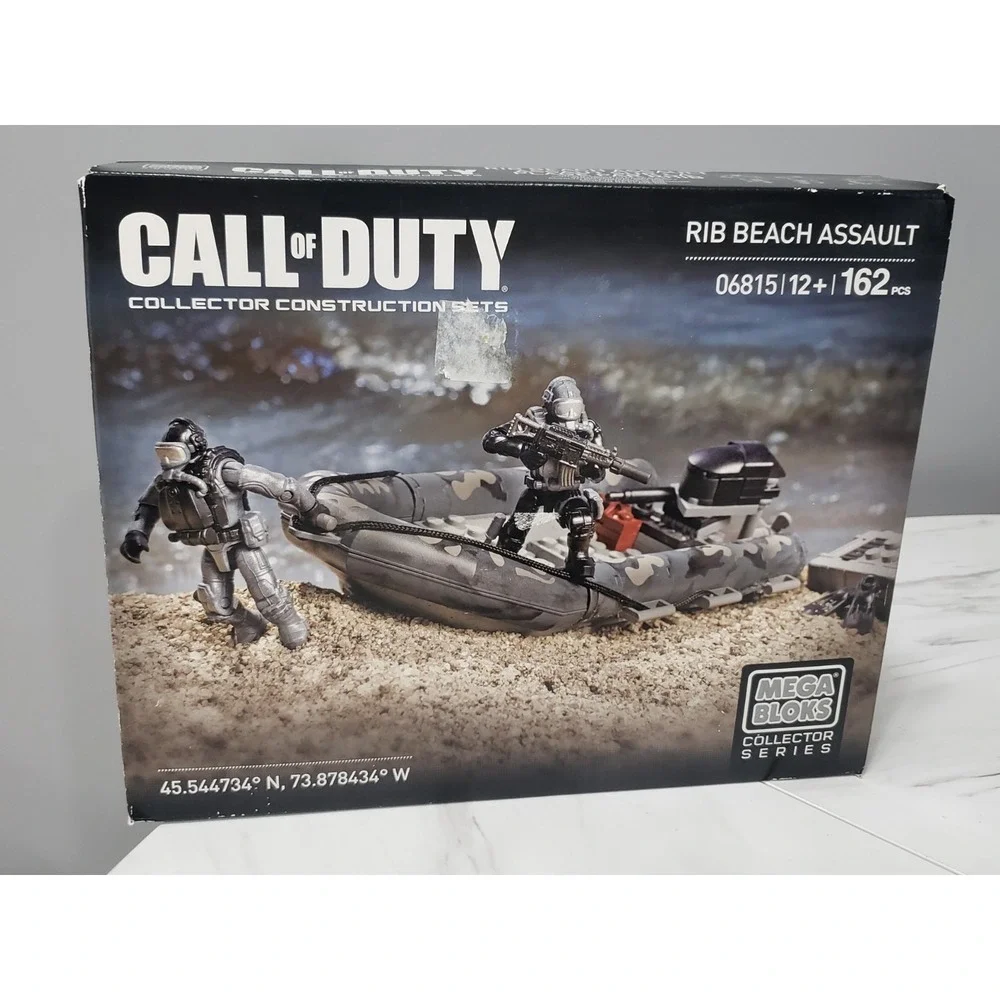New 2013 MEGA BLOKS COLLECTOR SERIES CALL OF DUTY RIB BEACH ASSAULT #06815